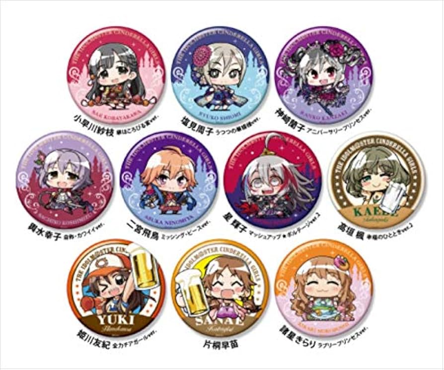 E-girls ミニ缶バッチ Amazon | ミニッチュ アイドルマスター シンデレラガールズ 小早川紗枝