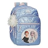 mochila escolar frozen rodinha Tirantes anchos, ergonómicos y acolchados que se adaptan perfectamente a la espalda y banda trasera para adaptar la mochila a un carro opcional o llevarla enganchada a la maleta.