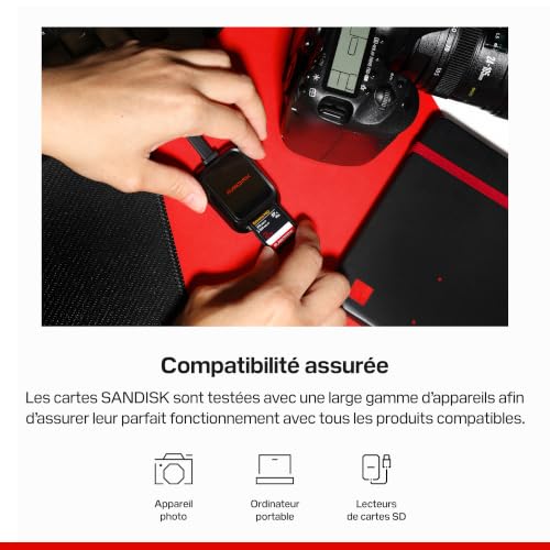 SanDisk Extreme PRO Carte mémoire flash Video Class V90 / UHS II SDXC UHS II - vue 8