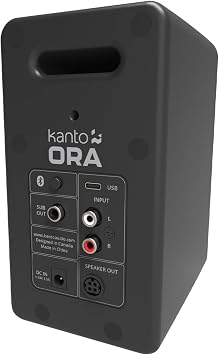 Kanto ORA 100W Powered Reference Desktop Speakers with Bluetooth - Black - Pair