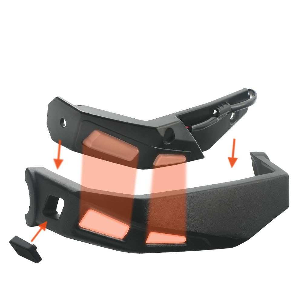 Shkalacar Protege Main Moto, 2 pièces Protège-Mains de Moto en Aluminium, Kit d'accessoires compatibles avec Ryker 600 900 SportRally Tous Les modèles