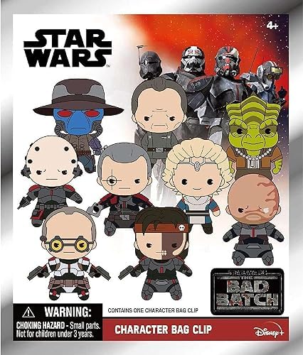Star Wars Bad Batch Series 1 – 5" Collectible Bag Clip – Blind Bag (ONE Random Figure) – Sci-Fi Character Keychain/Backpack Accessory | Official Licensed Merchandise image 2