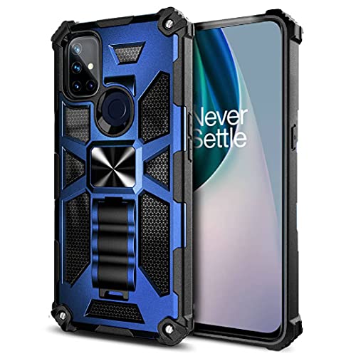Rome Tech Magnetic Phone Case for OnePlus Nord N10 5G - Cases with Kickstand Heavy Duty Military Grade OnePlus Nord N10 5G Phone Case with Stand - OnePlus Nord N10 5G Protective Case - Blue