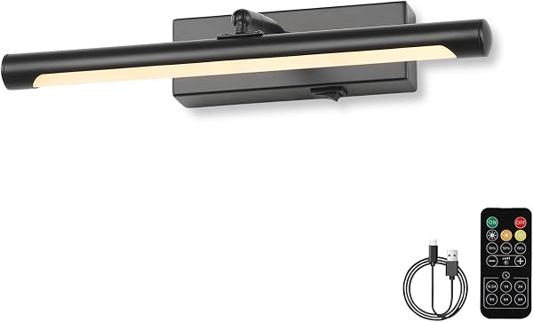 Kiloeye Picture Lights Battery Operated with Remote, Rechargeable Picture Lights for Wall