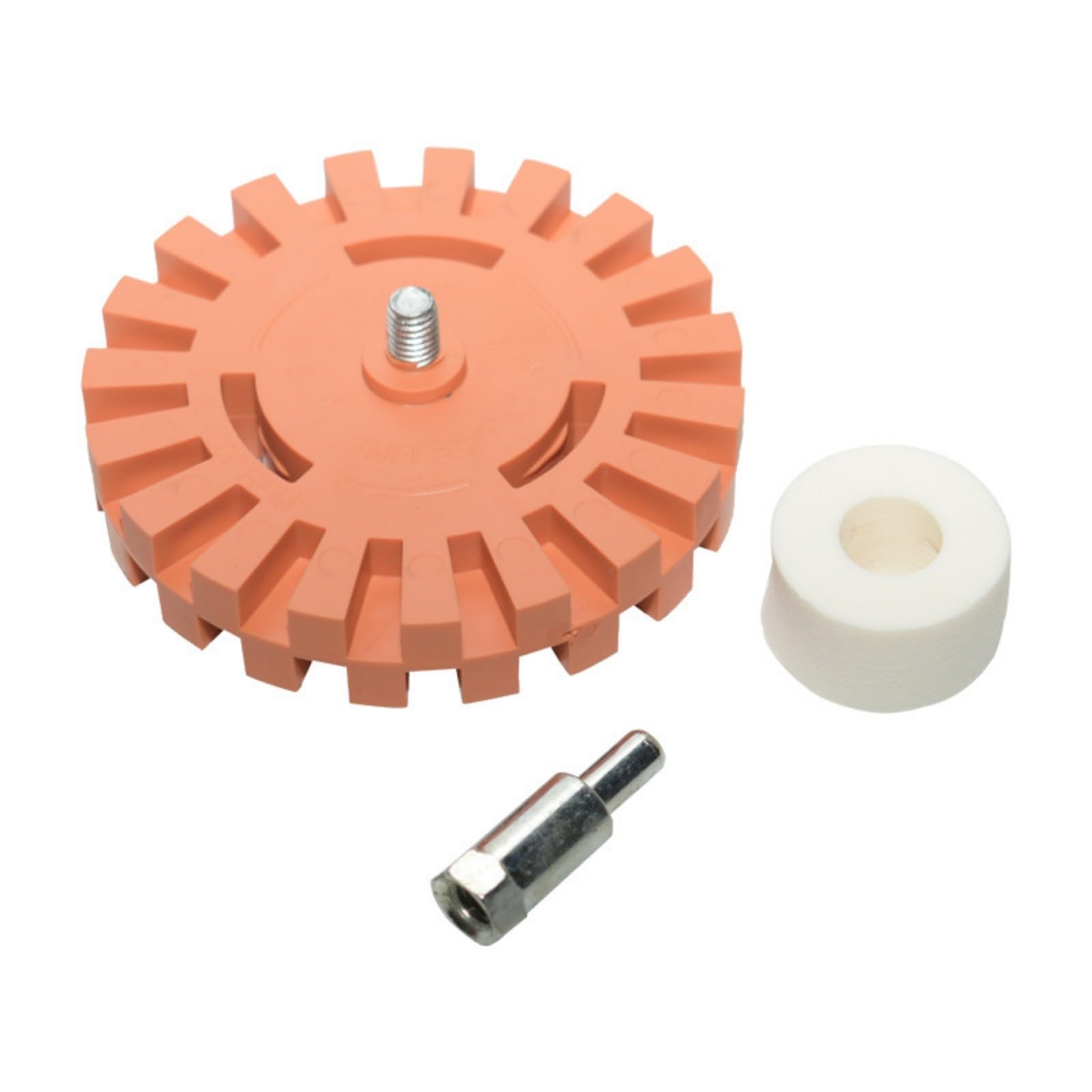Rgybao 4 Inches 20Mm Multipurpose 4Inch Adhesive Removal Wheel Decal Removers Eraser Wheel With Drill Adapter For Workshop And Manufacturing Pneumatic Adhesive Removal Disc