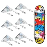 CARGEN 6-Pack Skateboard Wall Mount - Aluminum Skateboard Display Rack with Two Screw...