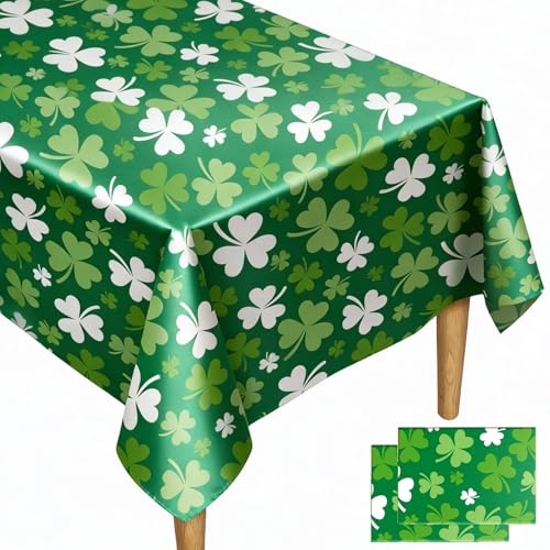 Opiniones y reviews de San plastico - los más vendidos. 39 BIWONUI - Mantel para el día de San Patricio, paquete de 2 manteles temáticos de plástico desechables de 54 x 108 pulgadas, rectangular, para decoración del día de San...