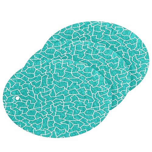 Image of Vintage Turquoise Green Kitchen Sponges Cleaning Dish Sponges Non-Scratch Natural Scrubber Sponge for Kitchen Bathroom Cars, pack of 3