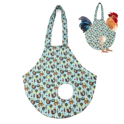 BOXOB Bolsa Porta Galinhas, 63x37,5cm Impermeável Bolsa de Mão com Alça Canguru para Galinhas Suprim