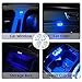 Ziciner 2 PCS Car Led Lights Interior, Super Bright Car Wireless Bulb, USB Rechargeable Auto Led Festoon Bulb, Universal Vehicle Accessories for Cars, Trucks, SUVs, Vans (Colorful, 4 PCS)