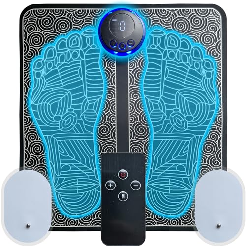 APEXMED EMS Foot Massager with 2 Body Pads - Foot Massagers for Pain and Circulation - EMS Foot Massager and Circulation Booster - Electric Foot Massagers - Foot Massager for Circulation