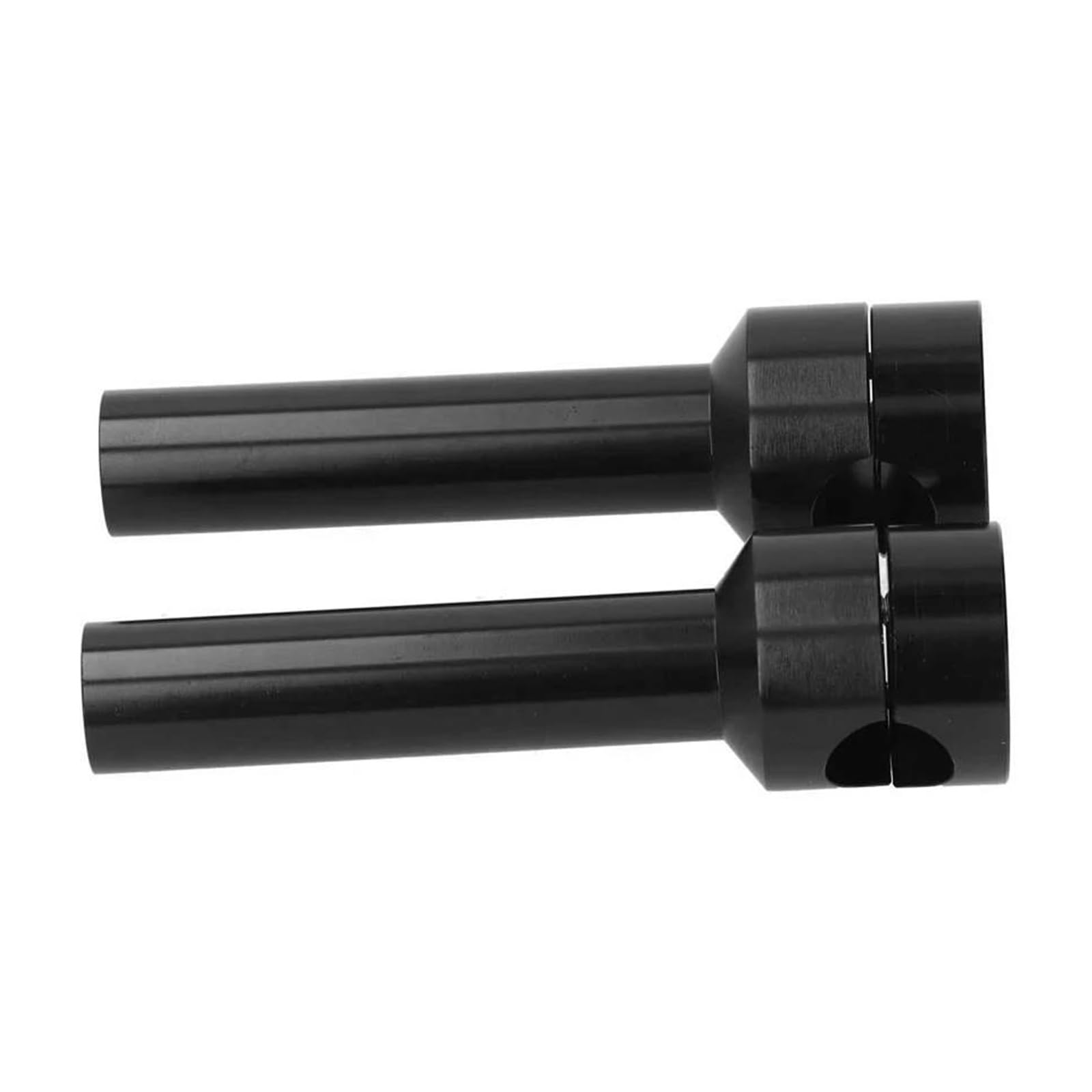 Elevadora Manillar Kit Adaptador Abrazadera Montaje para Elevadores Manillar 2 Piezas 25 Mm Accesorios Aleación Aluminio para Motocicletas(Negro)