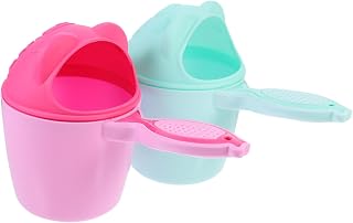 YOSADIER 2Piezas Taza de Enjuague Dibujos Animados de Unidades Cuidado del Cabello Infantil Colores y Control