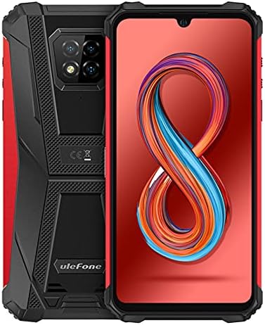 Ulefone Armor 8 Pro Rugged Smartphone Android 11, 6GB + 128GB, Octa-core Cellulari Antiurto, 6,1 Pollici Telefoni Impermeabili, 5580mAh, Fotocamera 16MP+8MP+5MP+2MP(Rosso)