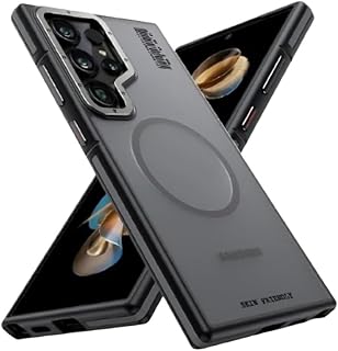 جراب حماية متوافق مع سامسونج جالاكسي S25 الترا من في فولت، متين ومتوافق مع الشحن اللاسلكي بحماية قوية ولطيف على البشرة، مقاوم للخدش (أسود)