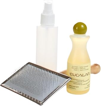 Eucalan Sheepskin Wash Cleaner and Brush Set