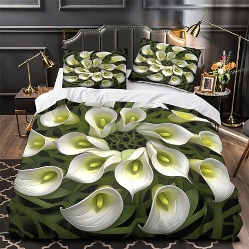 Housse de couette 3 pièces Karalili 200x200 en microfibre pour chambre double - 4