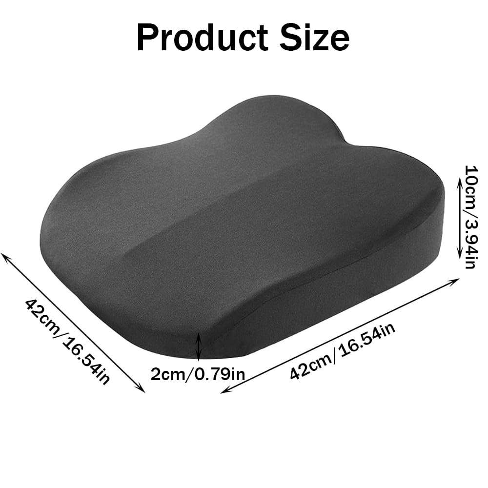 Cuscino per Sedile Auto, Cuscino in Memory Foam per Sedile Auto per Adulti, Cuscini per Sedile Auto per Guida, Cuscino per Sedile Auto Morbido e Confortevole per Altezza, Sedile Auto per
