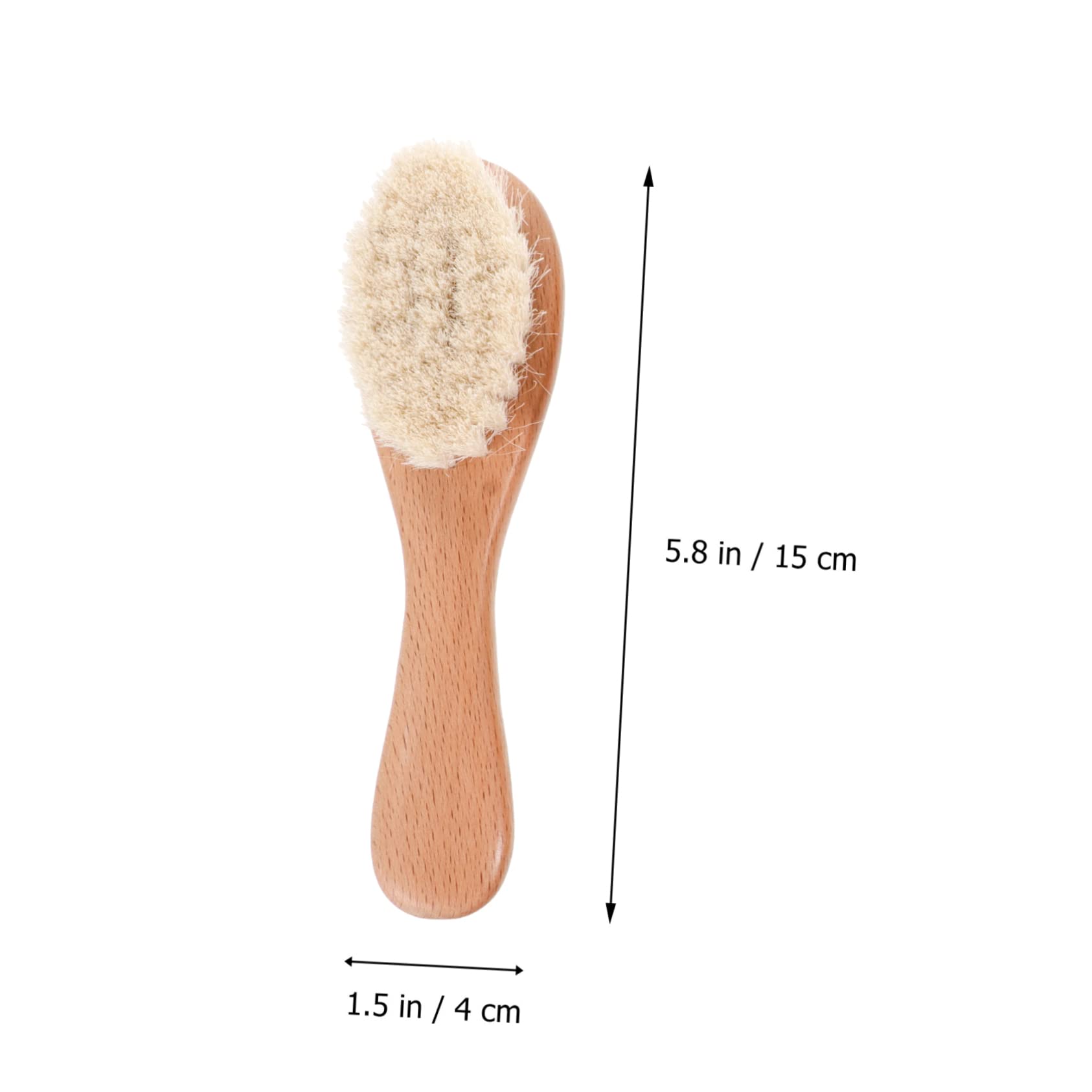 BESTonZON 2 Juegos De 4 Uds De Cepillos De Lana Peine De Madera Para Kit De Cuidado De La Cabeza Producto Para El Cuidado Del Cuero Cabelludo Pelo De Lana Para Niños