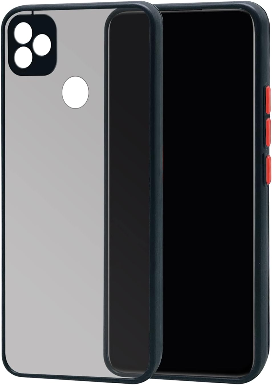 Jkobi Back Cover for Itel Vision 1 (Rubber | Clear Black)