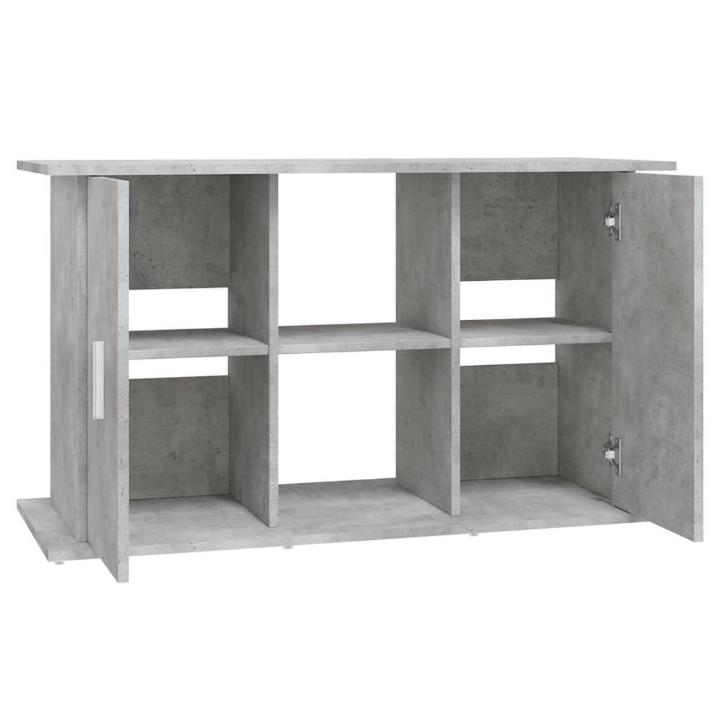 Soporte para acuario, color gris hormigón, de material de madera, 101 x 41 x 58 cm, con espacio de almacenamiento y almacenamiento, armario inferior estable para acuario, estantería y cómoda