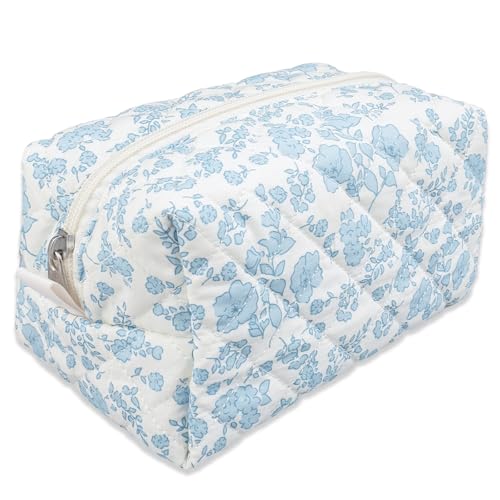 Quilted-Makeup-BagSmall-Travel-Floral-Cosmetic-Bag-Cute-PouchCotton-Makeup-Brushes-Storage-Bag-for-Women
