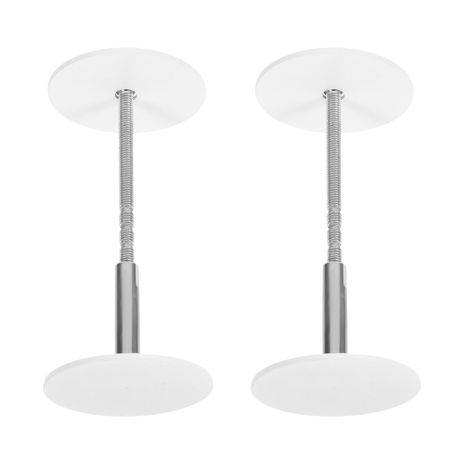 Placa de relleno para pomo de puerta, tapas embellecedoras de acero blanco de 50 mm, 2 ud 1