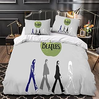 The Beatles 3 Pièces en Microfibre Légère Et Douce avec Housse De Couette Et Groupe de Rock 3D Impression Numérique 3D… - Les Beatles, Paul McCartney, John Lennon, RIngo Starr, George Harrison The Beatles 3 Pièces en Microfibre Légère Et Douce avec Housse De Couette Et Groupe de Rock 3D Impression Numérique 3D… – Image 3