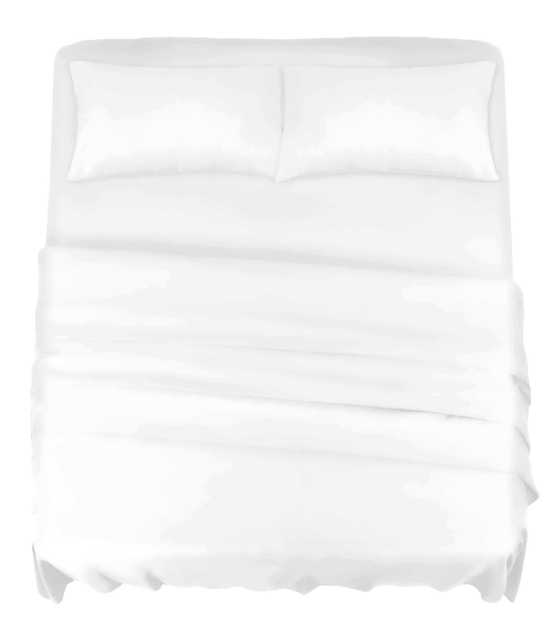 Infinitee Xclusives King Sheet Set of 4 |White| 16-inch Deep Pocket King Sheets - Soft Brushed Microfiber King Bed Sheets - Easy Fit, and Wrinkle-Free