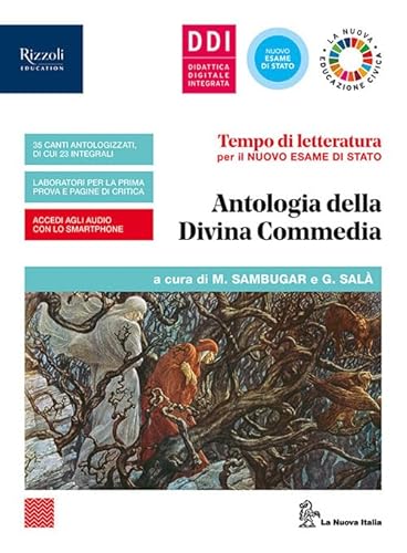 9788830206090 Tempo di letteratura per il nuovo esame di Stato. Antologia della Divina Commedia. Per le Scuole superiori. Con e-book. Con espansione online