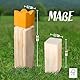 Ocean 5 Kubb - Original Wikinger Wurfspiel für Draußen - Holz Schach Kegel Spiel aus Skandinavien - Das Geschicklichkeitsspiel für Den Sommer