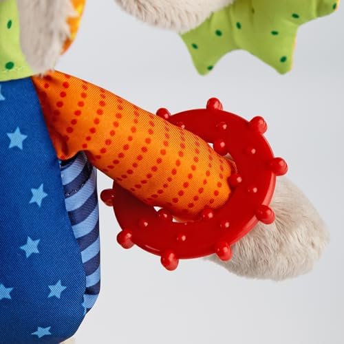 SIGIKID 40863 Aktywny słoń Baby Activity PlayQ Zabawka dla dzieci dla dziewczynek i chłopców, zalecana od 3 miesięcy, wielokolorowa