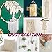 Macrame cuerda,Cuerda de Algodón Natural,Hilo Macramé,para DIY Artesanía, Colgar Fotos, Manualidades, Costura(100m...