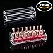 Acrylic Organizer Storage Case Brochure Display Holders for Essential Oil Cosmetic Dropper Bottle Condiment Nail Polish Paint Rack Shelves Fair Gifts Samples Showing Stand 2 Sets 2 Tiers Clear Plastic
