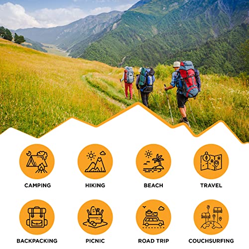 Homeify Inflatable Sleeping Pad + Memory Foam Camping Pillow - Ultralight Camping Mattress With Built-In Foot Pump, Includes Carry Bag & Repair Kit, Ideal Sleeping Mat For Backpacking, Hiking, Camping #TOP5