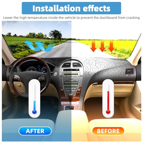 Image of Dash Cover Mat for Lexus ES ES240 ES350 2007 2008 2009 2010 2011 2012 Non-Slip Dashboard Cover Mat Sunshade UV Rays Protector Interior Accessories
