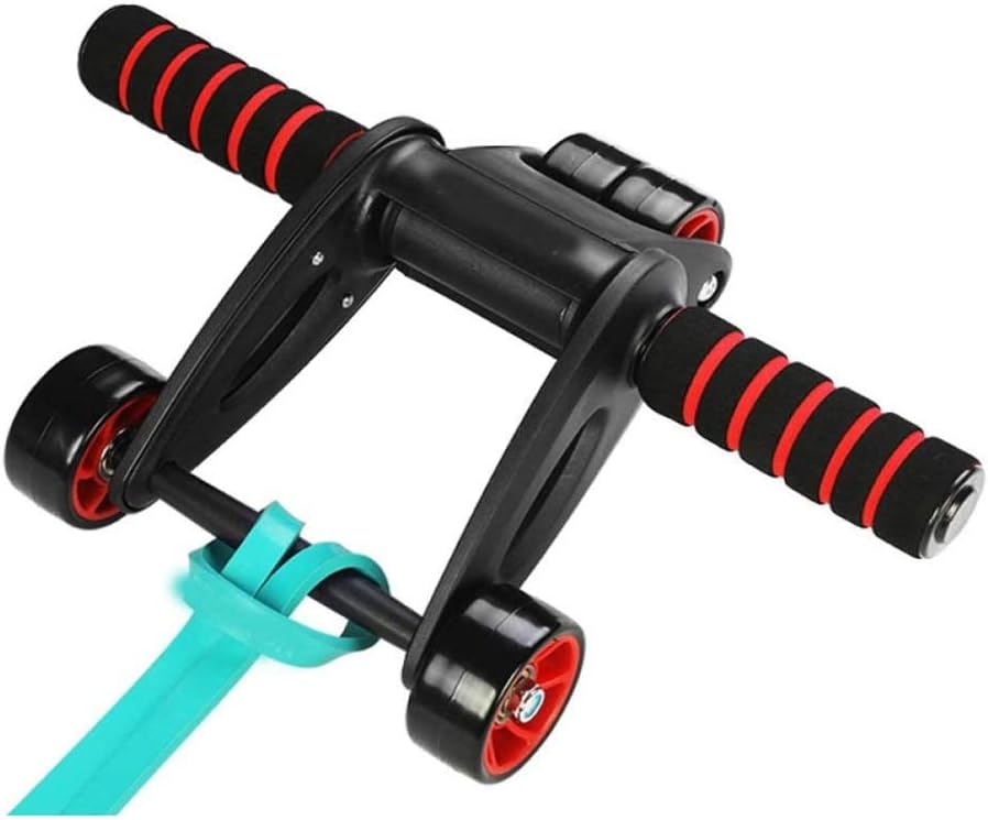 Unisex Fitness Equipmentfolding Four Wheel Row Bearing Roller Fitness Exercise Abdominal Muscle Wheel