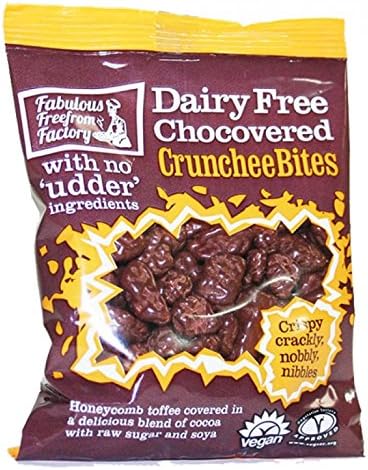 Fabulous FreeFactory Dairy Free Chocolate Covered Crunchee Bites 65g (Pack of 12)