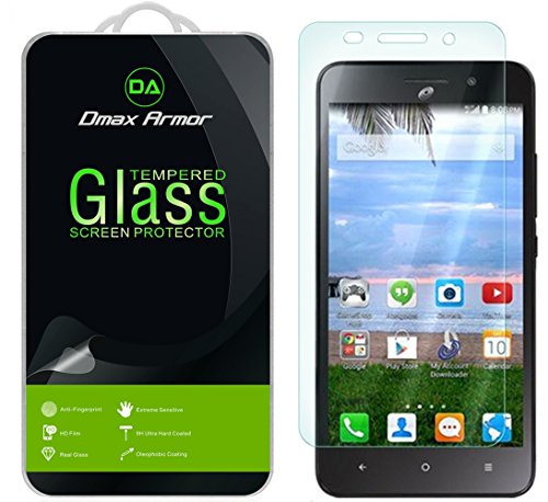 Dmax Armor for Huawei Raven LTE H892L Glass Screen Protector, Ballistics [Tempered Glass] 99% Touch-Screen Accurate, Anti-Scratch, Anti-Fingerprint, Round Edge [0.3mm] Ultra-Clear - Retail Packaging