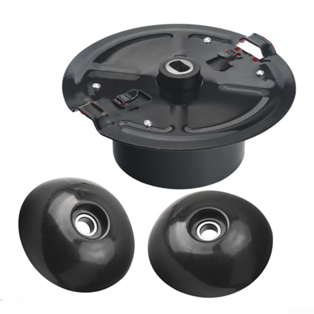 Kit piastra di supporto e palla falciatrice, 3 pezzi, parti 532180338 594935003, montaggio bulloni per riparazione tagliabordi, costruzione in metallo, manutenzione prato