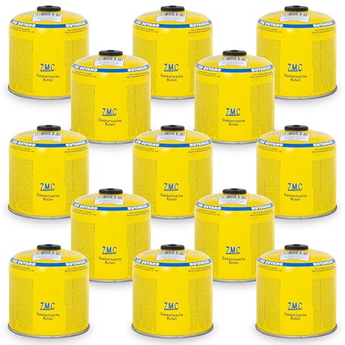 Z.M.C 13X Gaskartuschen 500g, Propan/Butan Gas 990ml, Gaskartusche EN417,...