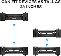 Vista 7 de HumanCentric Soporte de pared ajustable para dispositivo, caja de cable y soporte para módem, adaptador de pared ajustable para dispositivos