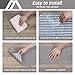 COSY HOMEER Stair Treads Non-Slip Carpet Mat 28inX9in Indoor Stair Runners for Wooden Steps, Stair Rugs for Kids and Dogs, 100% Polyester TPE Backing 10pcs,Grey,Protect Floor