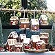 Papierdrachen DIY Adventskalender zum Basteln und Befüllen - Häuser Set - Lebkuchen Häuser - 24 bunte Falt-Schachteln zum Aufstellen und Dekorieren - 24 Boxen - Weihnachtsdorf - wiederverwendbar