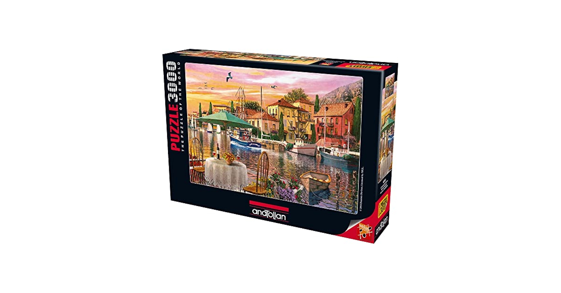Amazon.com: 安納托利亞拼圖- Sunset Harbour,3000 片拼圖,#4905