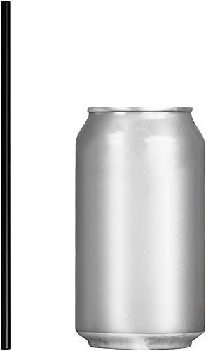 Vista 10 de Pajitas de plástico de 7.75 pulgadas (500 unidades), pajitas desechables – hechas para vidrio estándar de 16 onzas (negro)