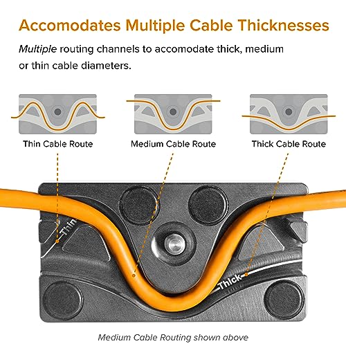 Tether Block MC Noir empeche la deconnexion de cable USB 4 Pins pour transfert camera - 2