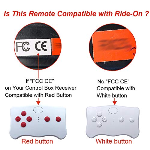 （ TX10 ） 2.4G Bluetooth Remote Control Remote Controller Transmitter Accessories for Kids Electric Ride On Toy Wrangler Ride On Car Match CE-FCC Control Box Receiver - Thumbnail 2