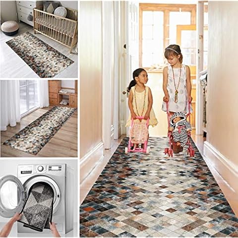 Yurun Alfombra de Pasillo Resistente a Las Manchas Cover