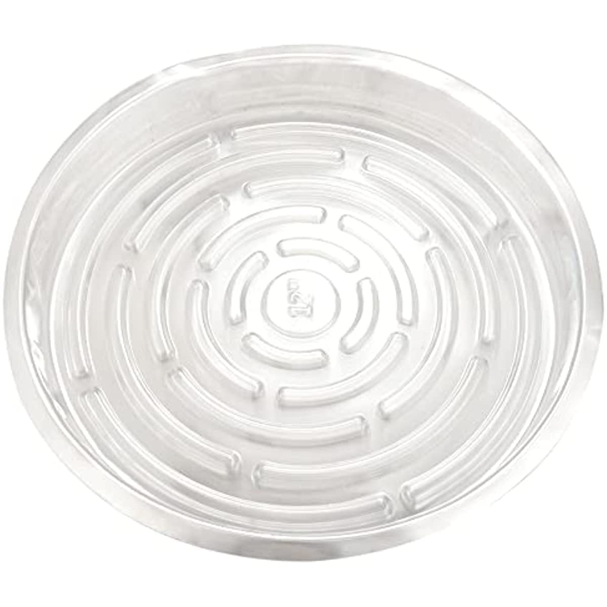 Assiettes de drainage robustes de 30 cm en lot de 10 plateaux d'égouttement transparents